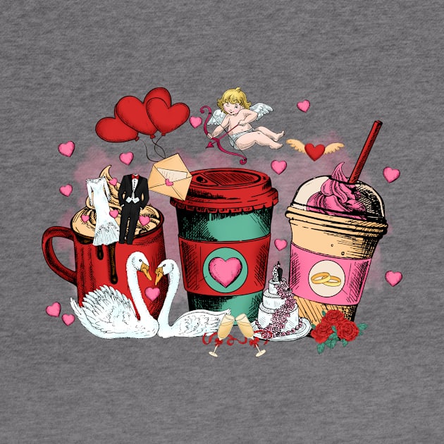 Valentine Cup with Wedding Elements by minario